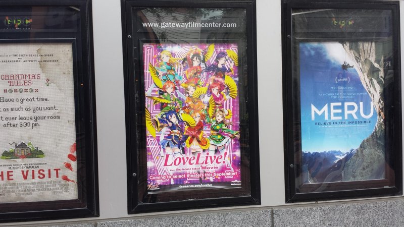 Poster on the current attraction section #LoveLive