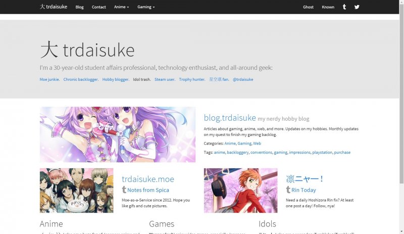 A few more tweaks to http://trdaisuke.com - what do you think?