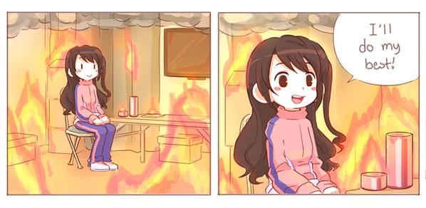 Shimamura Uzuki doing her best while the world burns around her